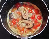 さば缶とミニトマトのかんたん味噌汁作り方3写真
