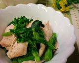 鶏肉と菜の花のエスニック風作り方4写真