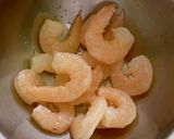 ワンパン　エビとベーコンのトマトパスタ作り方1写真