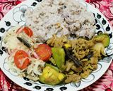 牛肉と夏野菜のツナカレー炒め作り方2写真
