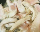 市販サラダ●鶏肉の梅肉ソース作り方1写真