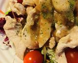 市販サラダ●鶏肉の梅肉ソース作り方4写真