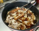 暑い日の昼飯は豚ニラつけうどん作り方5写真