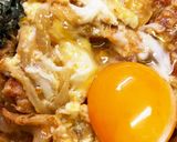 玉子丼に目玉で双子丼？3つ子丼？家族丼？作り方4写真