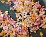 ピリ辛粗挽きミンチとビーンズレタス包み作り方4写真