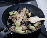 豚バラなすピーマンの胡麻味噌炒め。作り方5写真