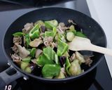 豚バラなすピーマンの胡麻味噌炒め。作り方6写真