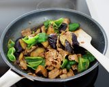 豚バラなすピーマンの胡麻味噌炒め。作り方7写真