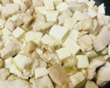 鶏肉と豆腐のサイの目炒め作り方2写真