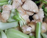 鶏とチンゲンサイのオイスターソース炒め作り方7写真