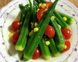 オクラとトマトの彩り和え♪作り方6写真