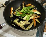 ♪サーモンのホイル焼き麻婆茄子♪作り方4写真