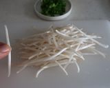 爽やかなサゴワームの照り焼きフォー作り方1写真