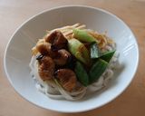 爽やかなサゴワームの照り焼きフォー作り方8写真