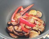 ナスとパプリカの旨辛甜麺醤★お弁当★副菜作り方3写真