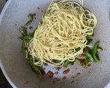 シャキシャキピーマンの肉味噌焼きそば作り方4写真