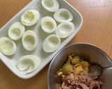 基本の材料は2つ!卵とツナの前菜♪作り方1写真