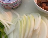 イカ塩辛とツナパスタ作り方1写真