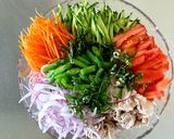 【Diet】野菜たっぷりピリ辛サラダ作り方5写真