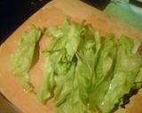 レタスとたまごのスープ炒飯作り方1写真