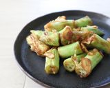 オクラのカリカリ焼き作り方5写真
