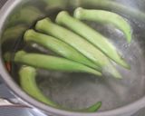 オクラの豆板醤和え作り方1写真