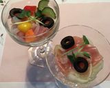 生ハムと玉ねぎとオリーブのサラダ作り方6写真