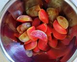 セロリの葉とプラムのサラダ作り方3写真