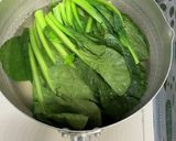 ♫小松菜のおひたしand鯵の開き♪作り方1写真