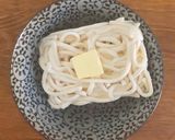 火を使わずに！釜玉うどん明太子バター作り方3写真