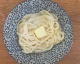 火を使わずに！釜玉うどん明太子バター作り方6写真