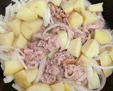 じゃがいも玉ねぎと豚の甘辛焼き♪パスタも作り方8写真