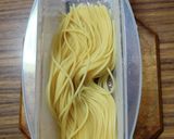 ヨウサマの減塩おやじの手抜き明太子パスタ作り方1写真