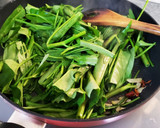 空芯菜　中華風炒め作り方5写真