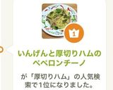 いんげんと厚切りハムのペペロンチーノ作り方14写真