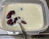 即席おやつ☆茹であずきと豆乳デザート☆作り方3写真