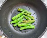 木綿豆腐にシシトウの味噌炒め乗せ作り方3写真