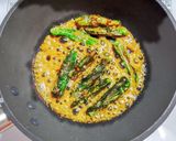 木綿豆腐にシシトウの味噌炒め乗せ作り方4写真