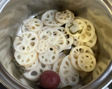蓮根の梅煮〜乾燥と水滞による咳・痰に作り方3写真
