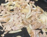 豚こま野菜餡かけうどん作り方1写真