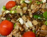 豚こま野菜餡かけうどん作り方5写真