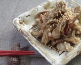 包丁も鍋もいらない！舞茸の梅肉和え作り方5写真