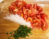 簡単トマトサラダ作り方1写真