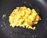 ハムのパン混ぜオム焼きピカタ風作り方4写真