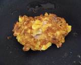 ハムのパン混ぜオム焼きピカタ風作り方5写真