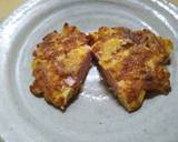 ハムのパン混ぜオム焼きピカタ風作り方7写真