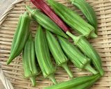 玄米黒酢でオクラ和え 大豆ミート入り作り方1写真