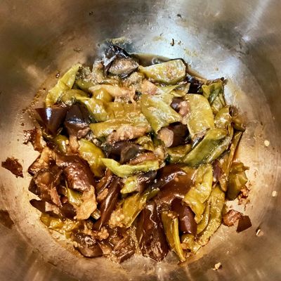 ホットクックx無水☆なすとししとうの煮物 by 桃花☆MOMOKA