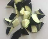 ナスと豚肉の味噌クリームパスタ作り方3写真