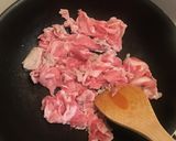 ナスと豚バラとキノコのキムチ味噌炒め作り方3写真